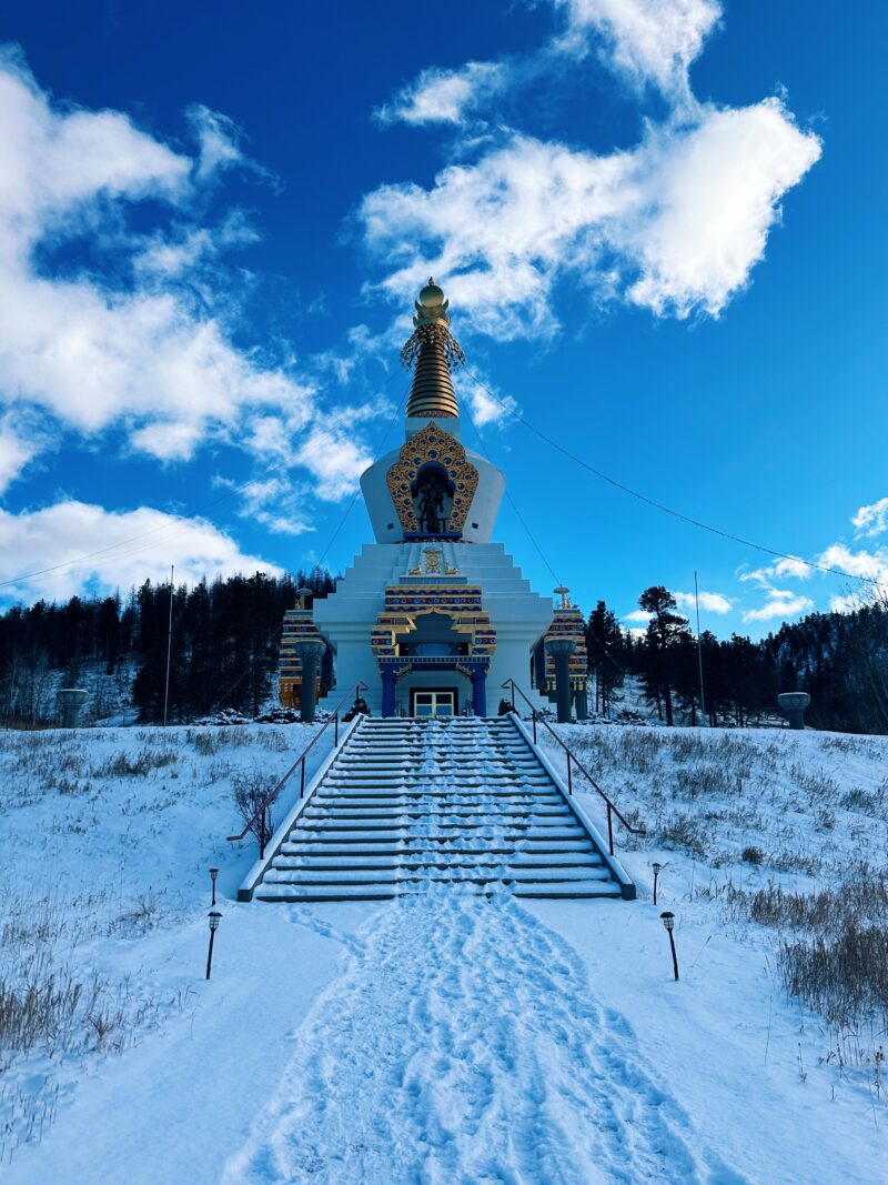 stupa at drala mountain center's deep-self love retreat