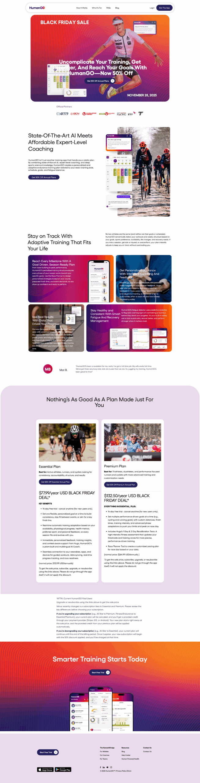 black friday landing page