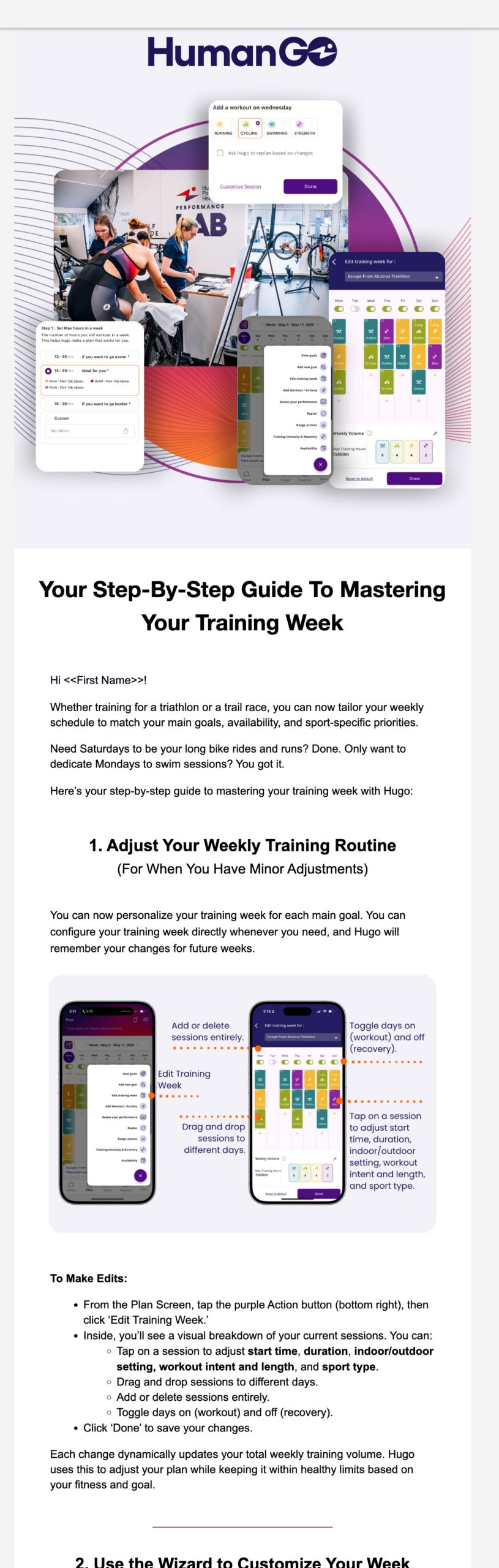 master training week